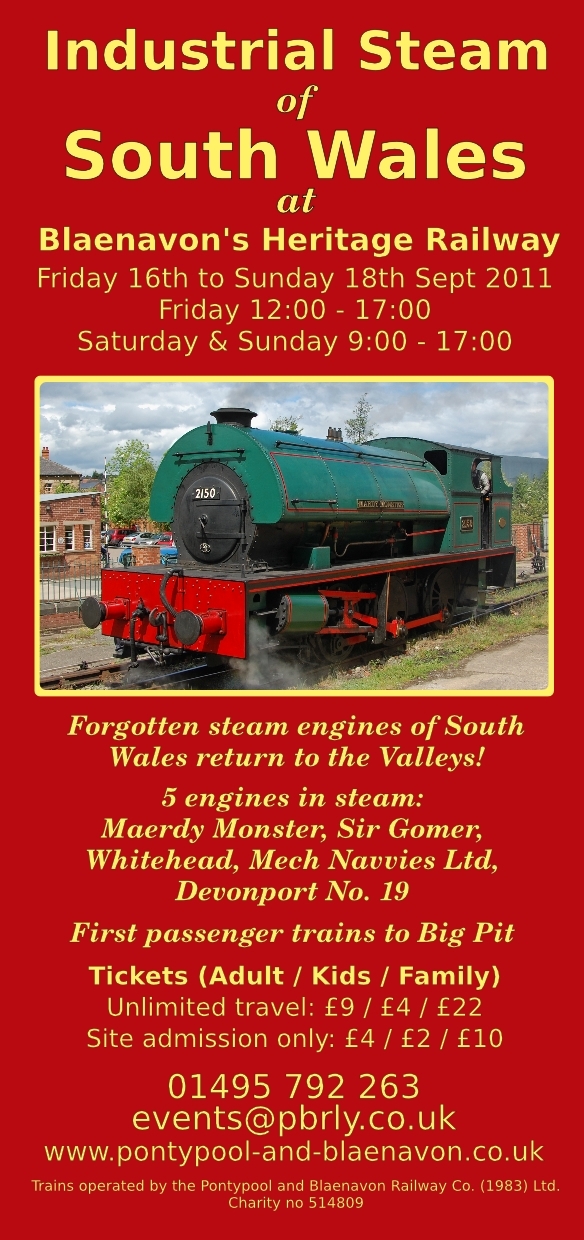 Steam Gala leaflet
